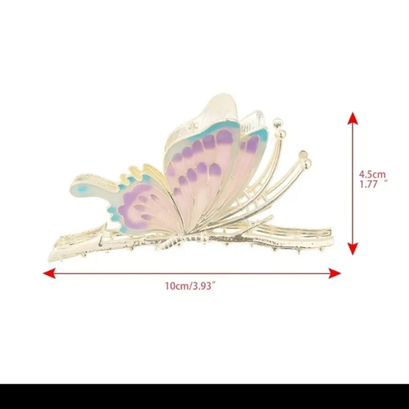 NEW BUTTERFLY HAIR CLIP/CLAW - Picture 5 of 8